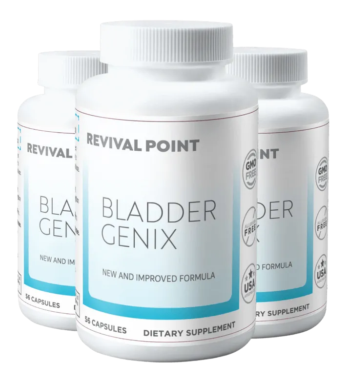 Three bottles of BladderGenix